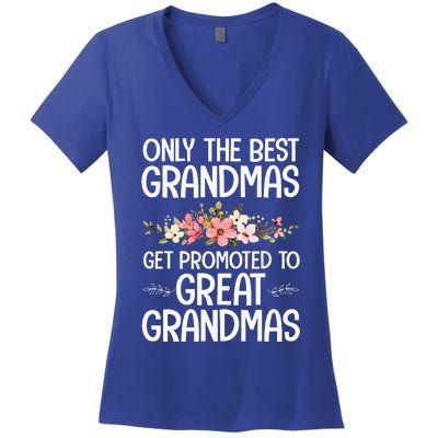 Best Great Grandma Art For Grandma Wo Great Grandmother  Women's V-Neck T-Shirt