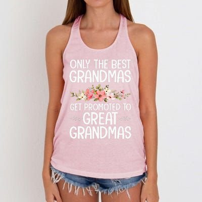 Best Great Grandma Art For Grandma Wo Great Grandmother  Women's Knotted Racerback Tank