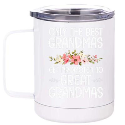 Best Great Grandma Art For Grandma Wo Great Grandmother  12 oz Stainless Steel Tumbler Cup