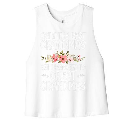 Best Great Grandma Art For Grandma Wo Great Grandmother  Women's Racerback Cropped Tank