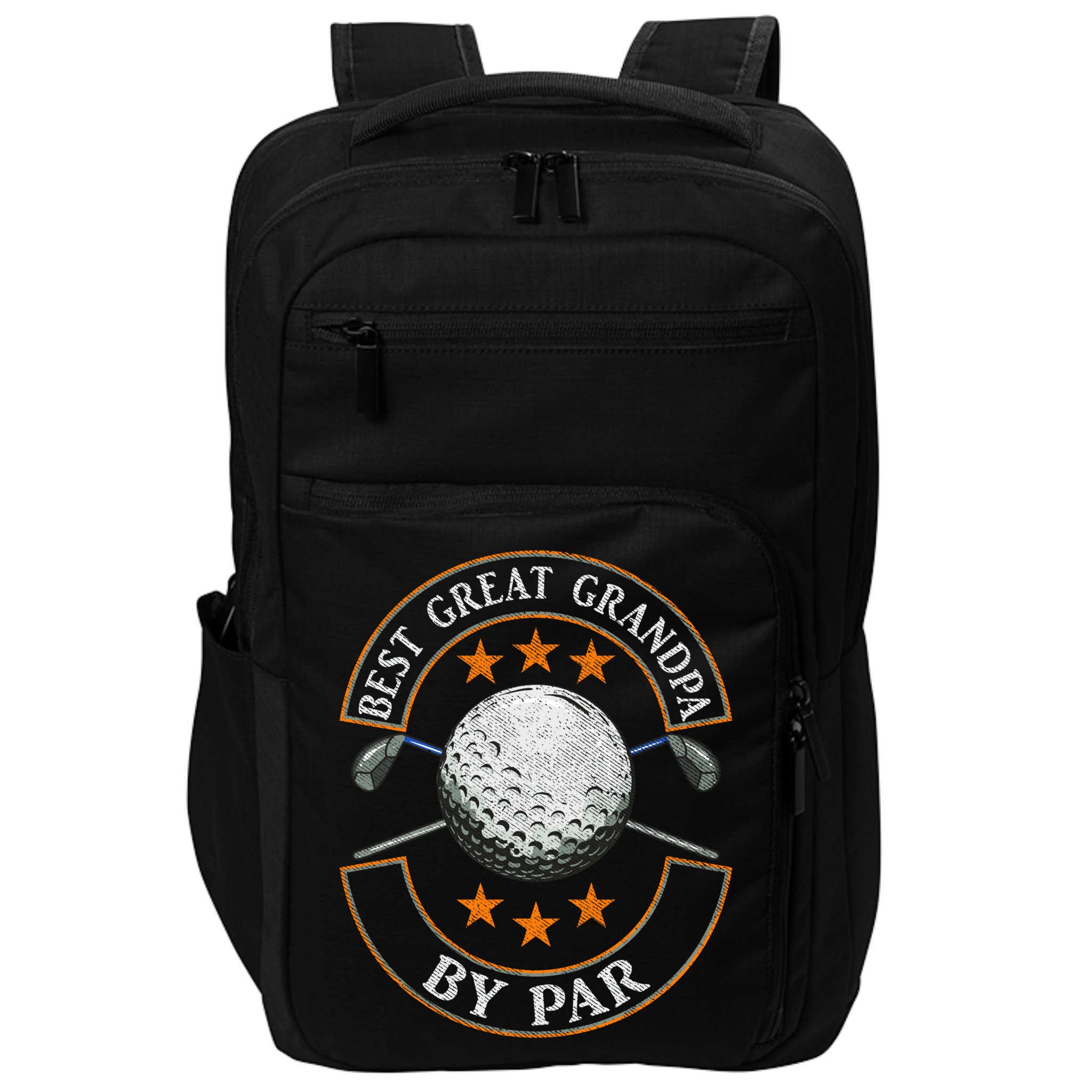 Best Great Grandpa By Par Golf Lover Sports Fathers Day Gift Impact Tech Backpack