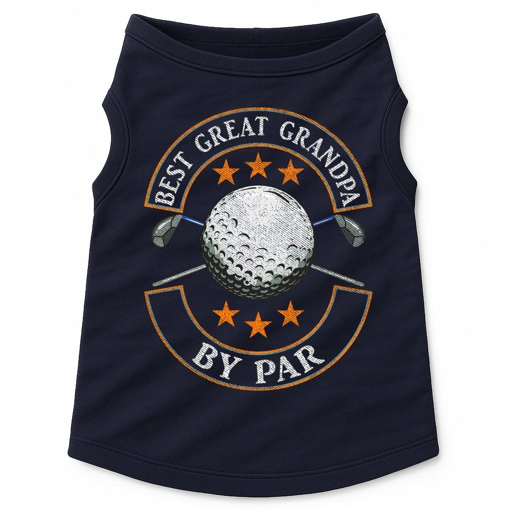 Best Great Grandpa By Par Golf Lover Sports Fathers Day Gift Doggie Tank