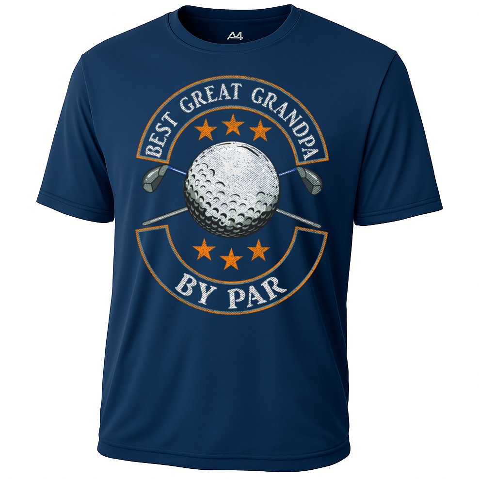 Best Great Grandpa By Par Golf Lover Sports Fathers Day Gift Cooling Performance Crew T-Shirt