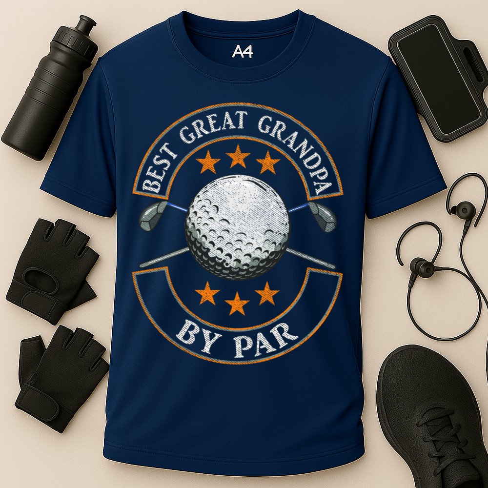 Best Great Grandpa By Par Golf Lover Sports Fathers Day Gift Cooling Performance Crew T-Shirt