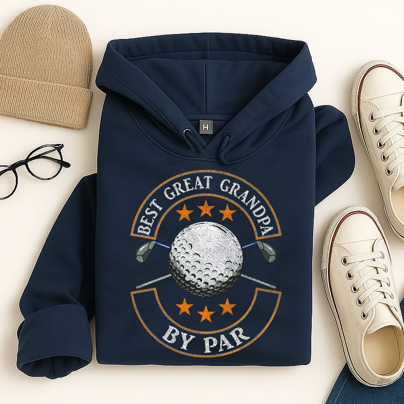 Best Great Grandpa By Par Golf Lover Sports Fathers Day Gift Hoodie