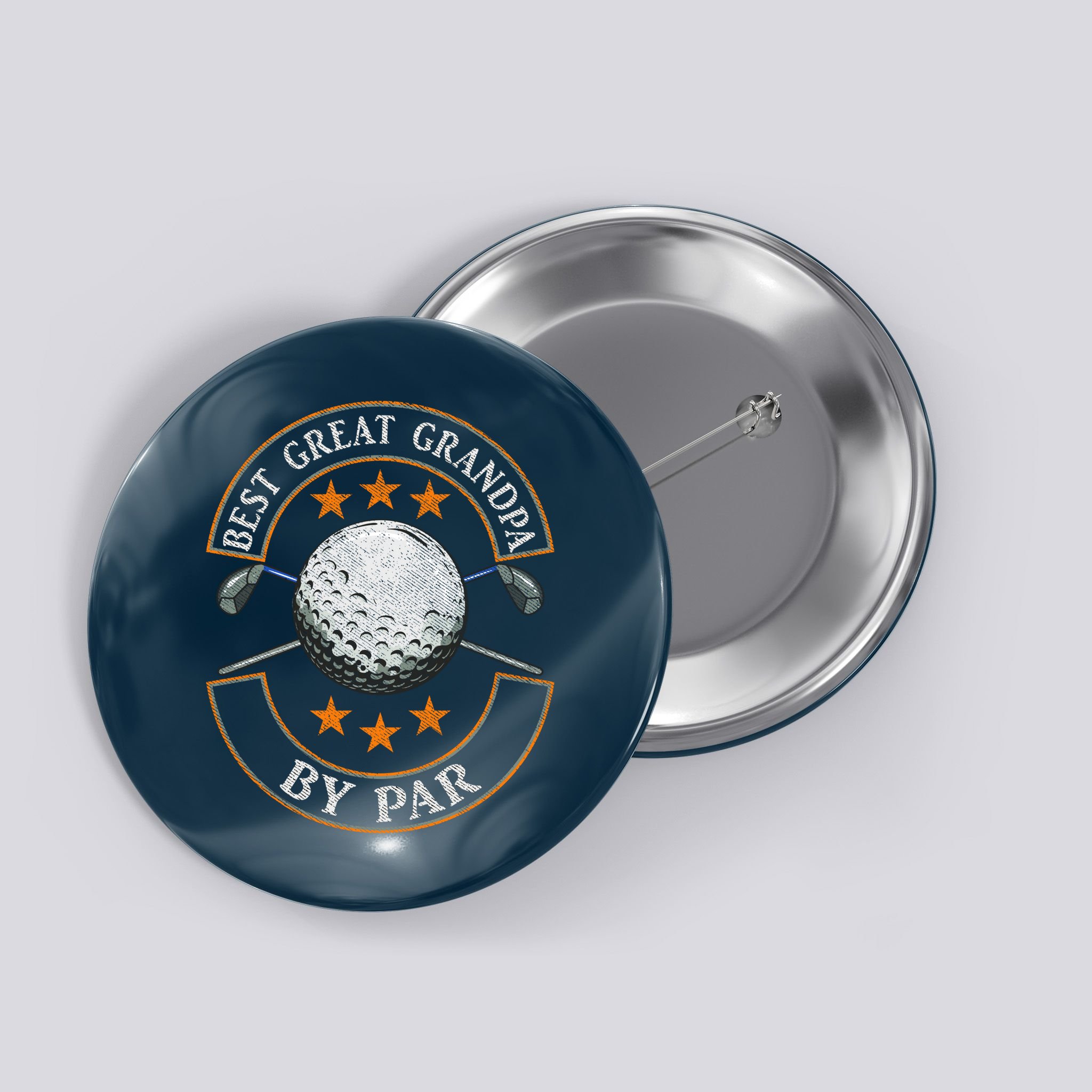 Best Great Grandpa By Par Golf Lover Sports Fathers Day Gift Button