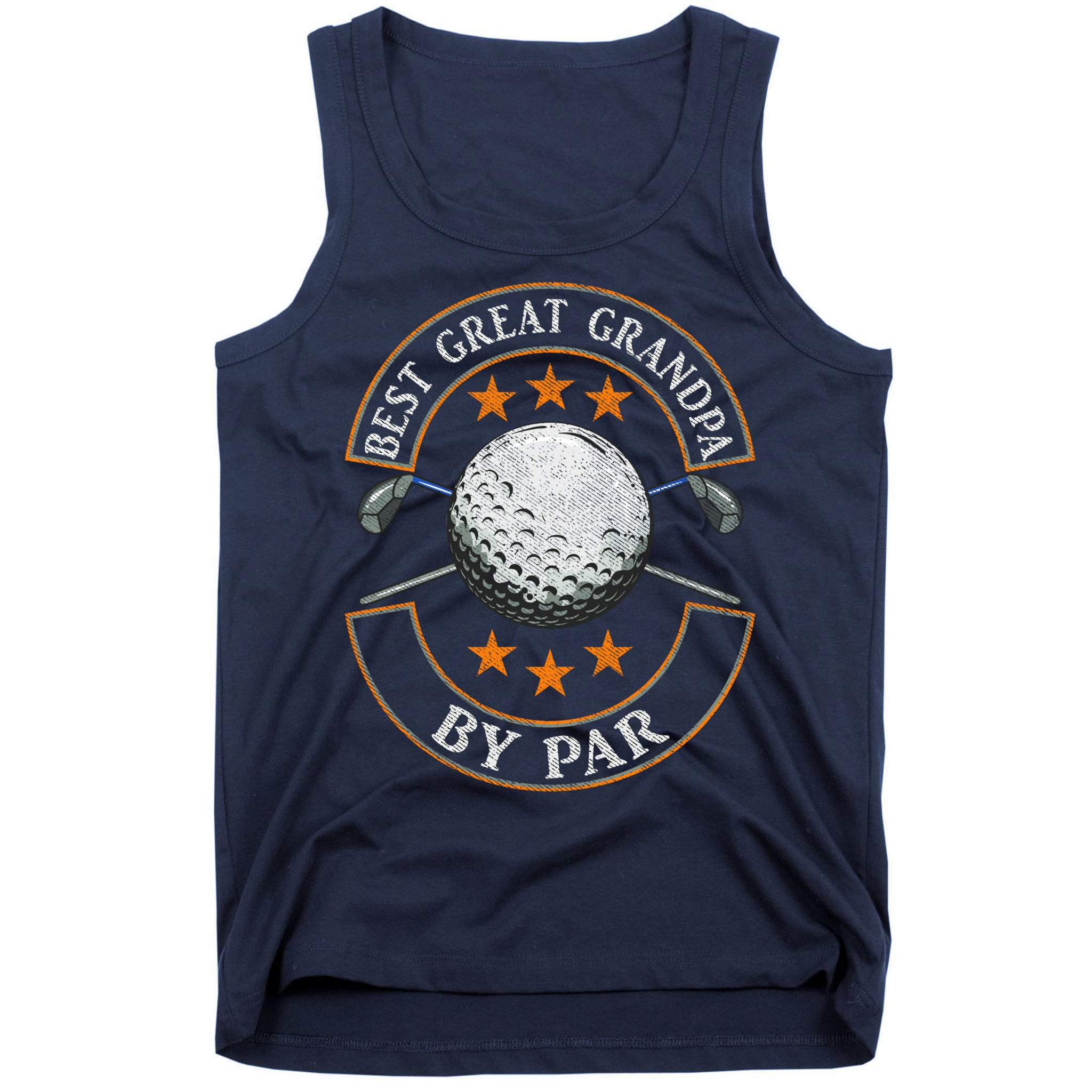 Best Great Grandpa By Par Golf Lover Sports Fathers Day Gift Tank Top