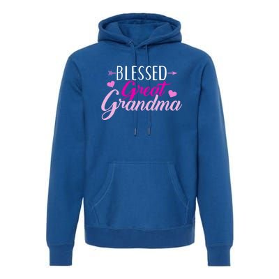 Blessed Great Grandma Gift Premium Hoodie