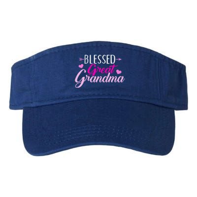 Blessed Great Grandma Gift Valucap Bio-Washed Visor