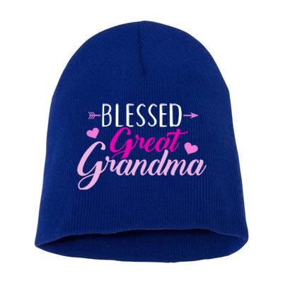 Blessed Great Grandma Gift Short Acrylic Beanie