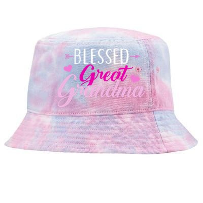 Blessed Great Grandma Gift Tie-Dyed Bucket Hat