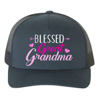 Blessed Great Grandma Gift Yupoong Adult 5-Panel Trucker Hat