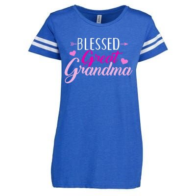 Blessed Great Grandma Gift Enza Ladies Jersey Football T-Shirt