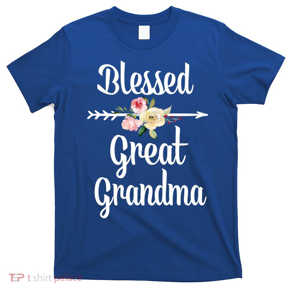 Blessed Great Grandma Flower Arrow Great Gift Great Grandma Cool Gift T-Shirt