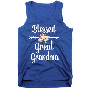 Blessed Great Grandma Flower Arrow Great Gift Great Grandma Cool Gift Tank Top