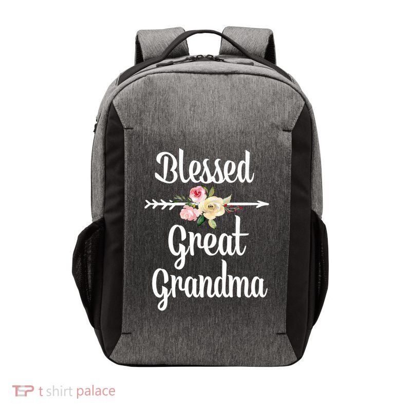 Blessed Great Grandma Flower Arrow Great Gift Great Grandma Cool Gift Vector Backpack