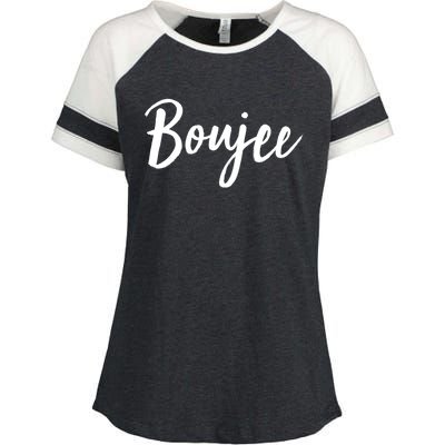 Boujee Great Gift Cool Gift Enza Ladies Jersey Colorblock Tee