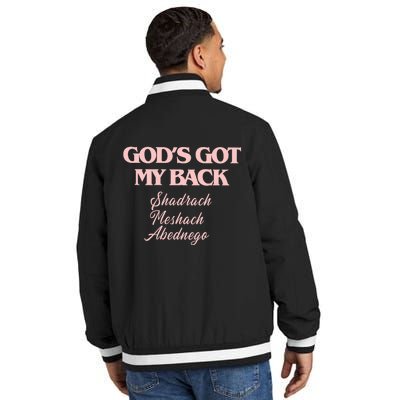 Brandon GodS Got My Back Lake Insulated Varsity Jacket