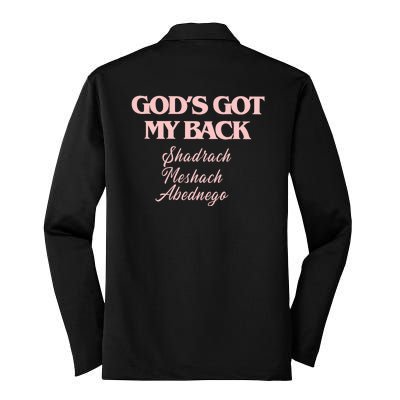 Brandon GodS Got My Back Lake Silk Touch Performance Long Sleeve Polo