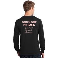 Brandon GodS Got My Back Lake Tall Long Sleeve T-Shirt