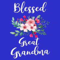 Blessed Great Grandma Flower Bouquet Gift For Grandma Gift Womens Tank Top