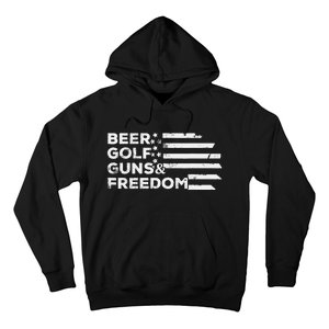 Beer Golf Guns Freedom Hoodie