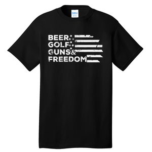 Beer Golf Guns Freedom Tall T-Shirt