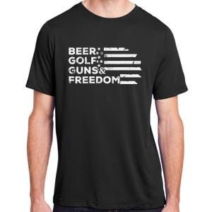 Beer Golf Guns Freedom Adult ChromaSoft Performance T-Shirt