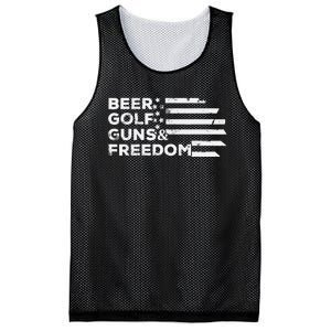 Beer Golf Guns Freedom Mesh Reversible Basketball Jersey Tank