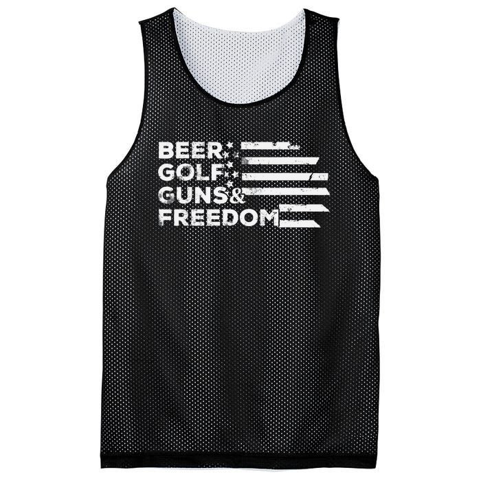 Beer Golf Guns Freedom Mesh Reversible Basketball Jersey Tank