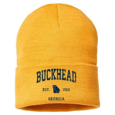 Buckhead Georgia Ga Vintage Athletic Sustainable Knit Beanie