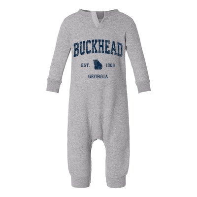 Buckhead Georgia Ga Vintage Athletic Infant Fleece One Piece