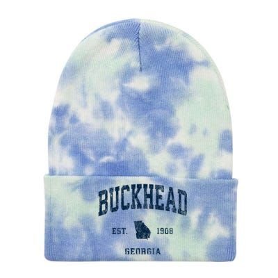 Buckhead Georgia Ga Vintage Athletic Tie Dye 12in Knit Beanie