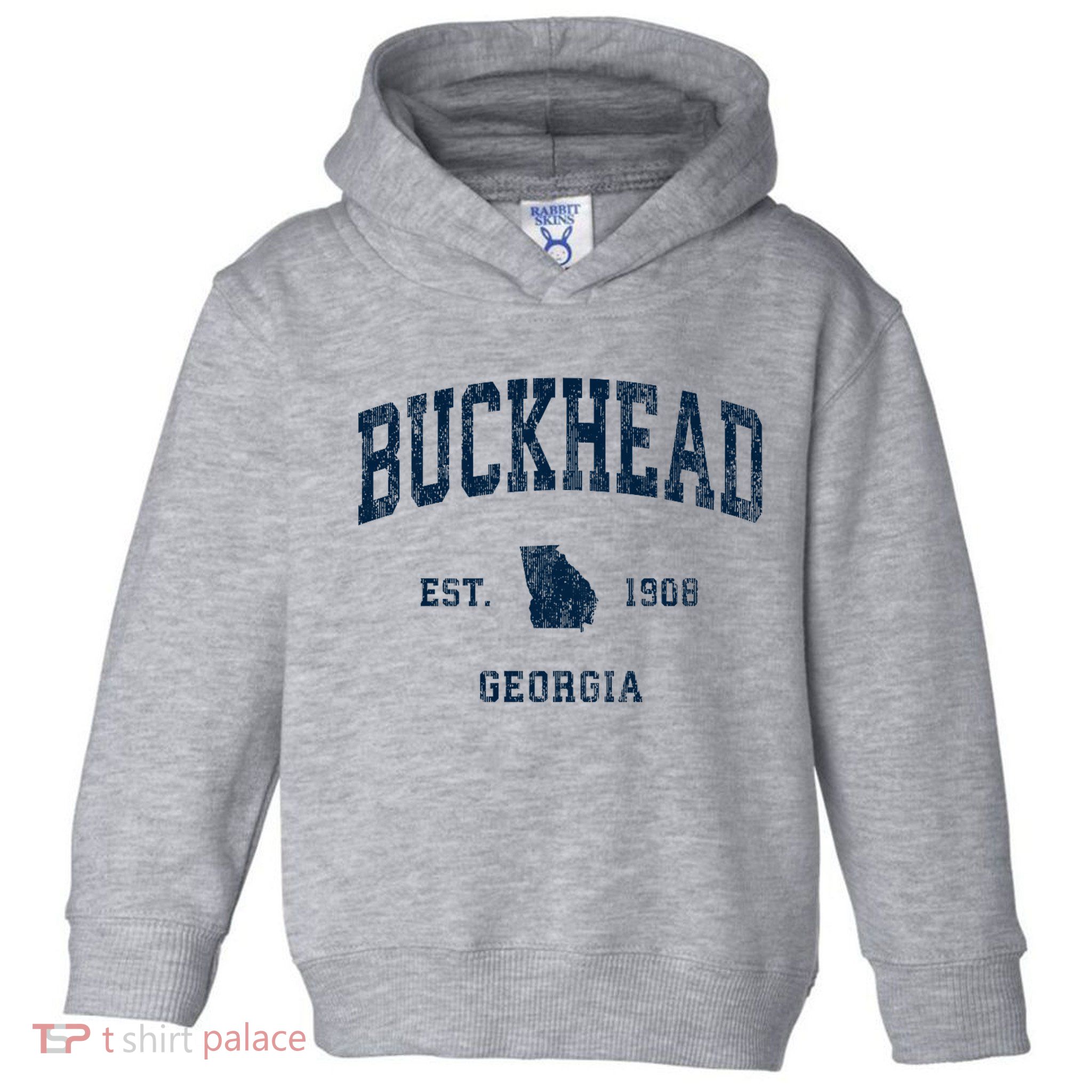 Buckhead Georgia Ga Vintage Athletic Toddler Hoodie