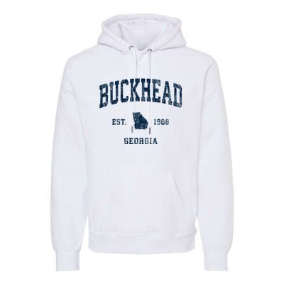 Buckhead Georgia Ga Vintage Athletic Premium Hoodie