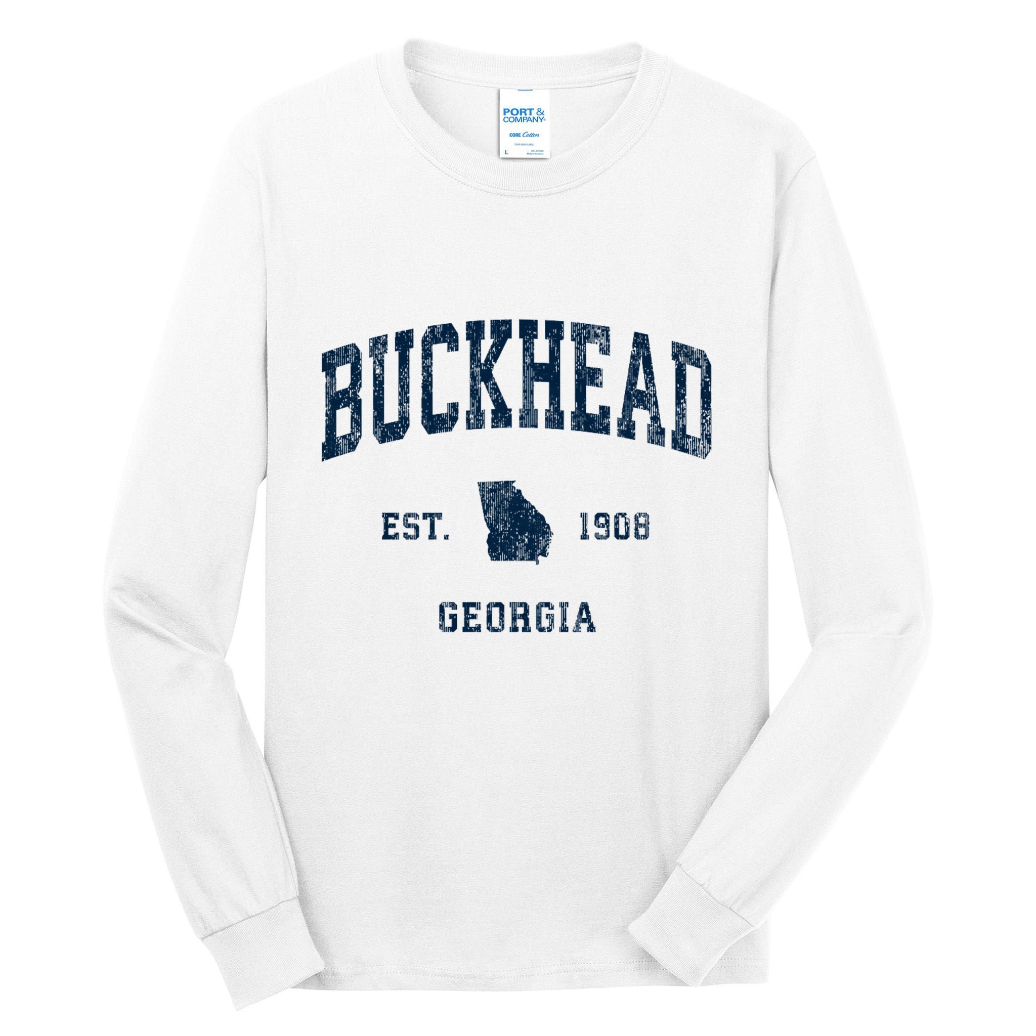 Buckhead Georgia Ga Vintage Athletic Tall Long Sleeve T-Shirt