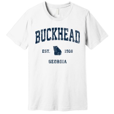 Buckhead Georgia Ga Vintage Athletic Premium T-Shirt