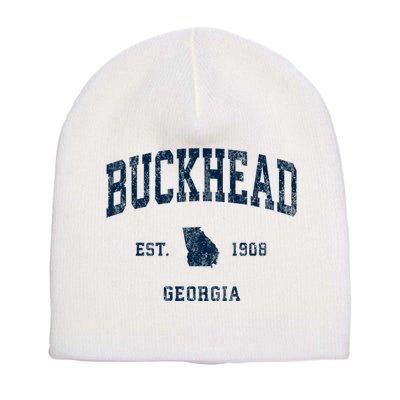 Buckhead Georgia Ga Vintage Athletic Short Acrylic Beanie