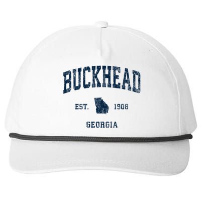 Buckhead Georgia Ga Vintage Athletic Snapback Five-Panel Rope Hat