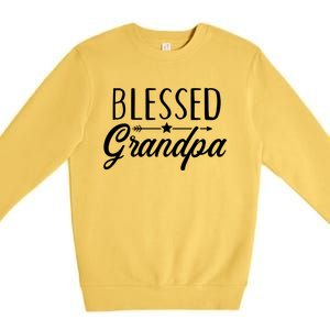 Blessed Grandpa Gift Premium Crewneck Sweatshirt