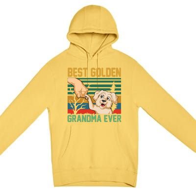 Best Golden Grandma Ever Premium Pullover Hoodie