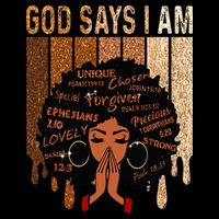 Black Girl God Says I Am Black Melanin Juneteenth Sweatshirt