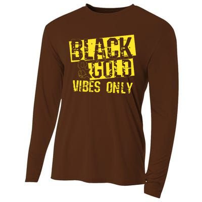 Black Gold Game Day Group Cooling Performance Long Sleeve Crew