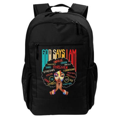 Black Girls God Says I Am  Backpack