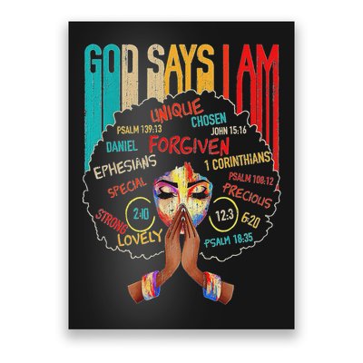 Black Girls God Says I Am  Poster