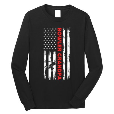 Bowling Grandpa Gift Long Sleeve Shirt