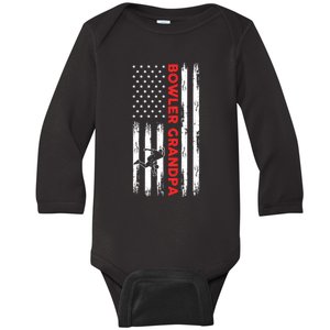 Bowling Grandpa Gift Baby Long Sleeve Bodysuit