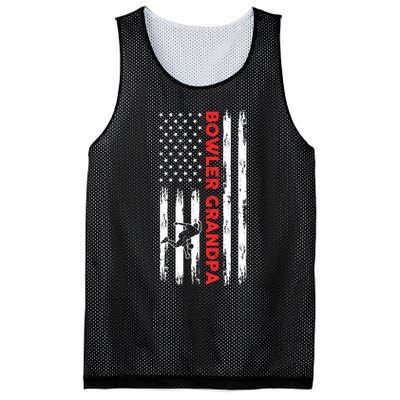 Bowling Grandpa Gift Mesh Reversible Basketball Jersey Tank