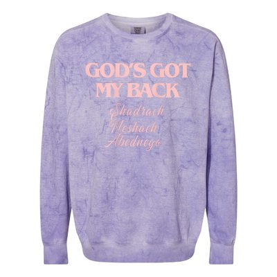 Brandon GodS Got My Back Lake Colorblast Crewneck Sweatshirt