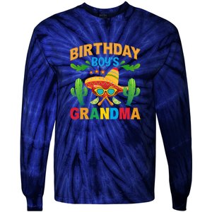 Birthday Grandma Glasses Gift Cinco De Mayo Tie-Dye Long Sleeve Shirt